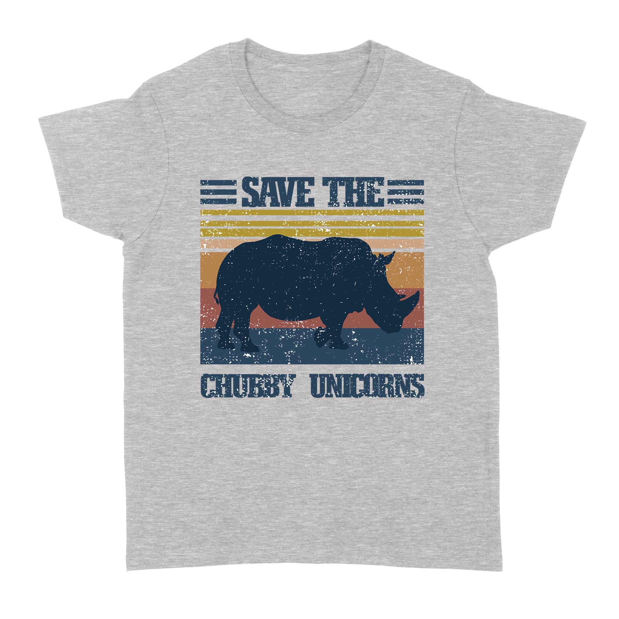 Rhino Save The Chubby Unicorns – Standard Women’s T-shirt