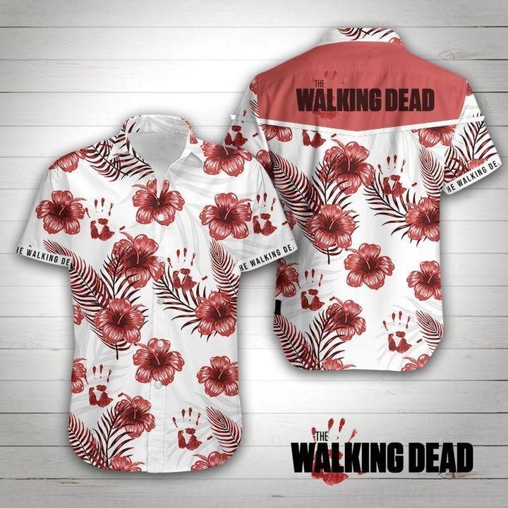 The Walking Dead Hawaiian Shirt Summer Button Up Shirt For Men Beach Wear Short Sleeve Hawaii Shirt Beach Set