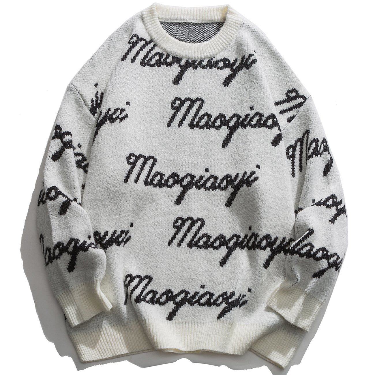 Talishko™ – Letters Full Print Knit Sweater