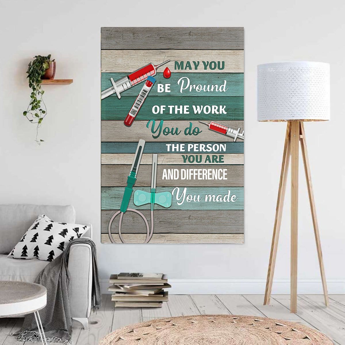 Canvas Painting May You Be Pround Of The Work You Do Wall Art Home Decoration