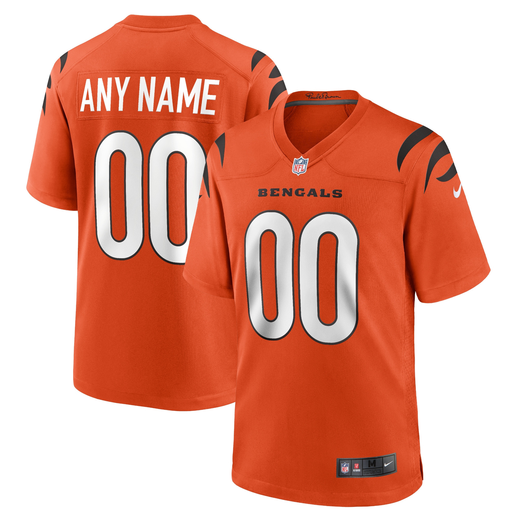 Cincinnati Bengals Alternate Game Custom Jersey Orange Custom Jerseys NFL