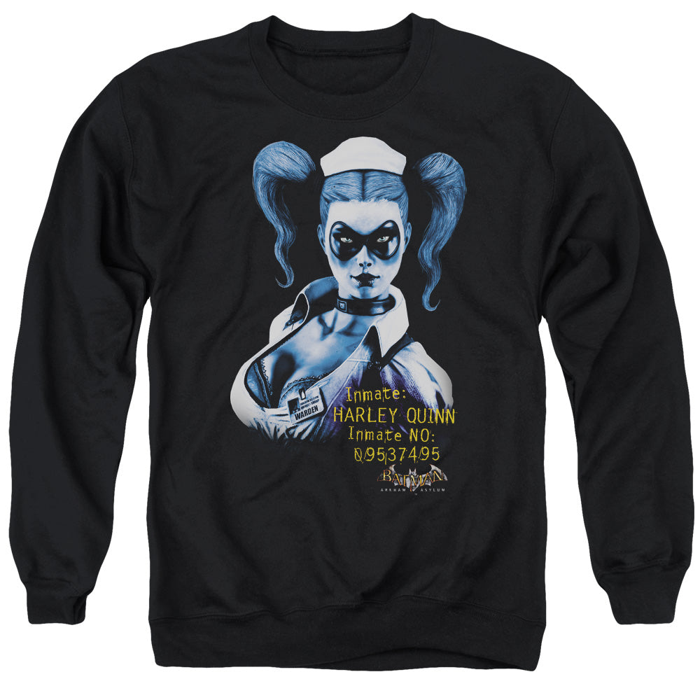 Batman Aa Arkham Harley Quinn Mens Crewneck Sweatshirt Black