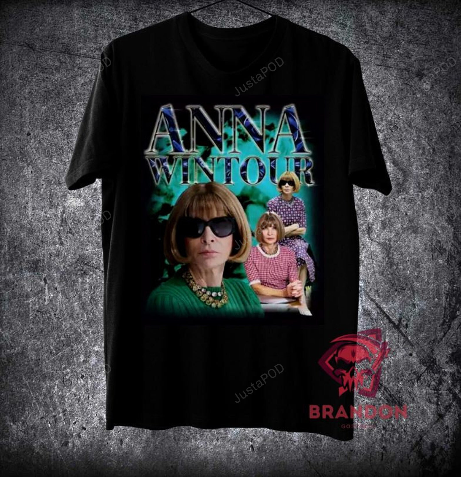 Anna Wintour Vintage Black T-Shirt