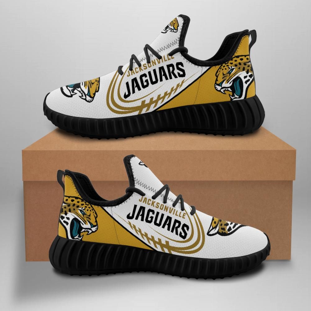 Jacksonville Jaguars Unisex Sneakers New Sneakers Football Custom Shoes Jacksonville Jaguars Yeezy B