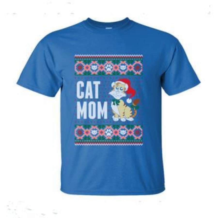 AGR Cat Mom Ugly Christmas Sweater – Ultra-Cotton T-Shirt