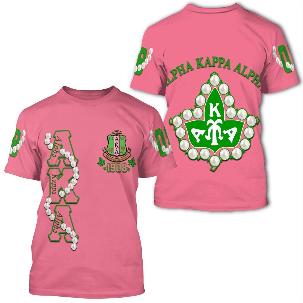 Greek Life T-Shirt – Alpha Kappa Alpha Pearl Pink Pareeshy T-Shirt