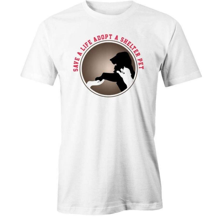 Save A Life Adopt A Shelter Pet Men’s T-Shirt Rescue Animal Dogs