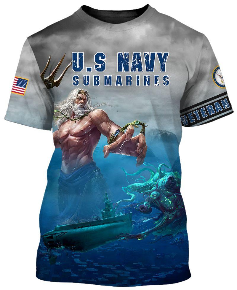 BeKingArt 3D Veteran Military US Navy Submarines Veteran Poseidon Jasaust Store