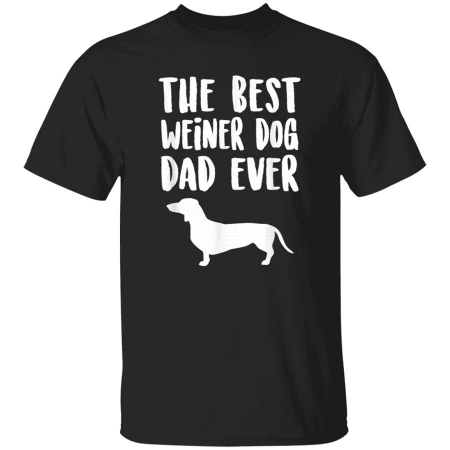 Best Weiner Dog Dad Ever Unique Fathers Dachshund Gift TShirt