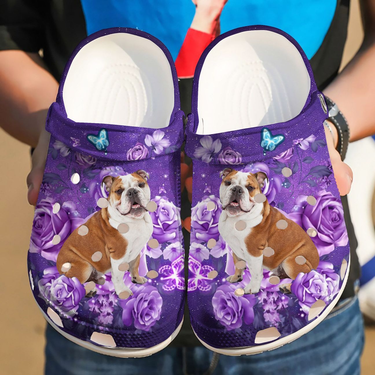 Bulldog Personalized Clog, Custom Name, Text Just A Girl Who Loves Bulldog, Fashion Style For Women, Men, Kid, Print 3D