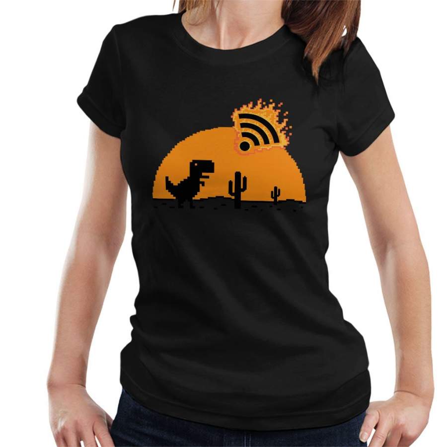 The Lost Wifi Dinosaur Women’s T-Shirt