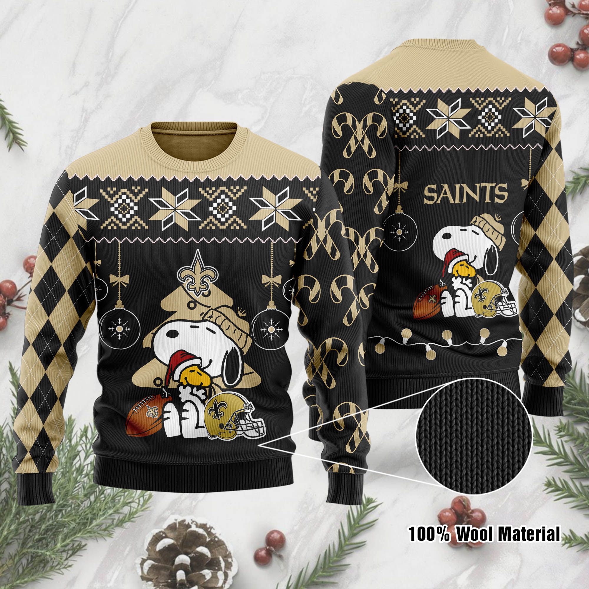 New Orleans Saints SP Ugly Sweater 192 L1PTHH0214-XM