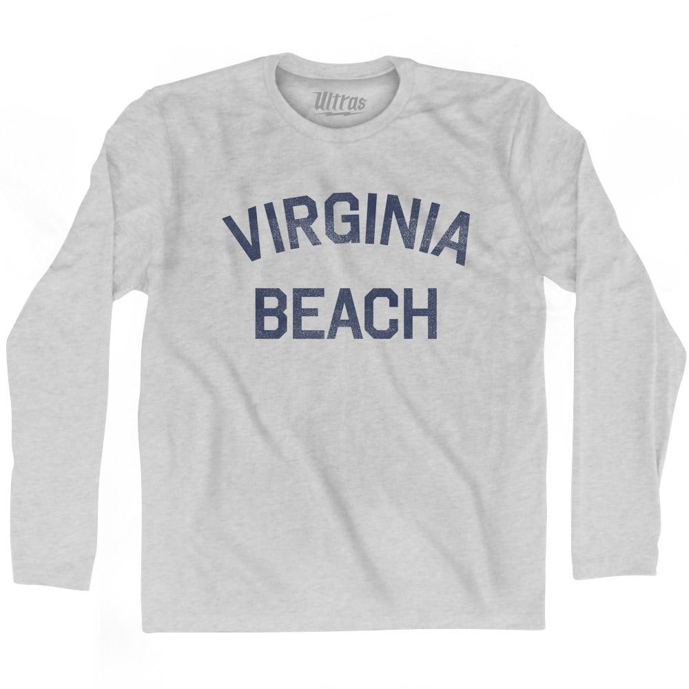 Virginia Virginia Beach Adult Cotton Long Sleeve Vintage T-shirt