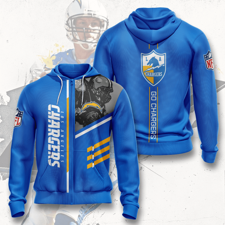 Los Angeles Chargers Los Angeles Chargers 52 Unisex 3D Hoodie Gift For Fans