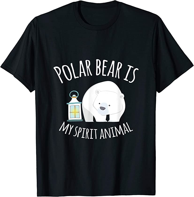 Polar Bear is my Spiritual Animal Ice Bear Funny T-Shirt