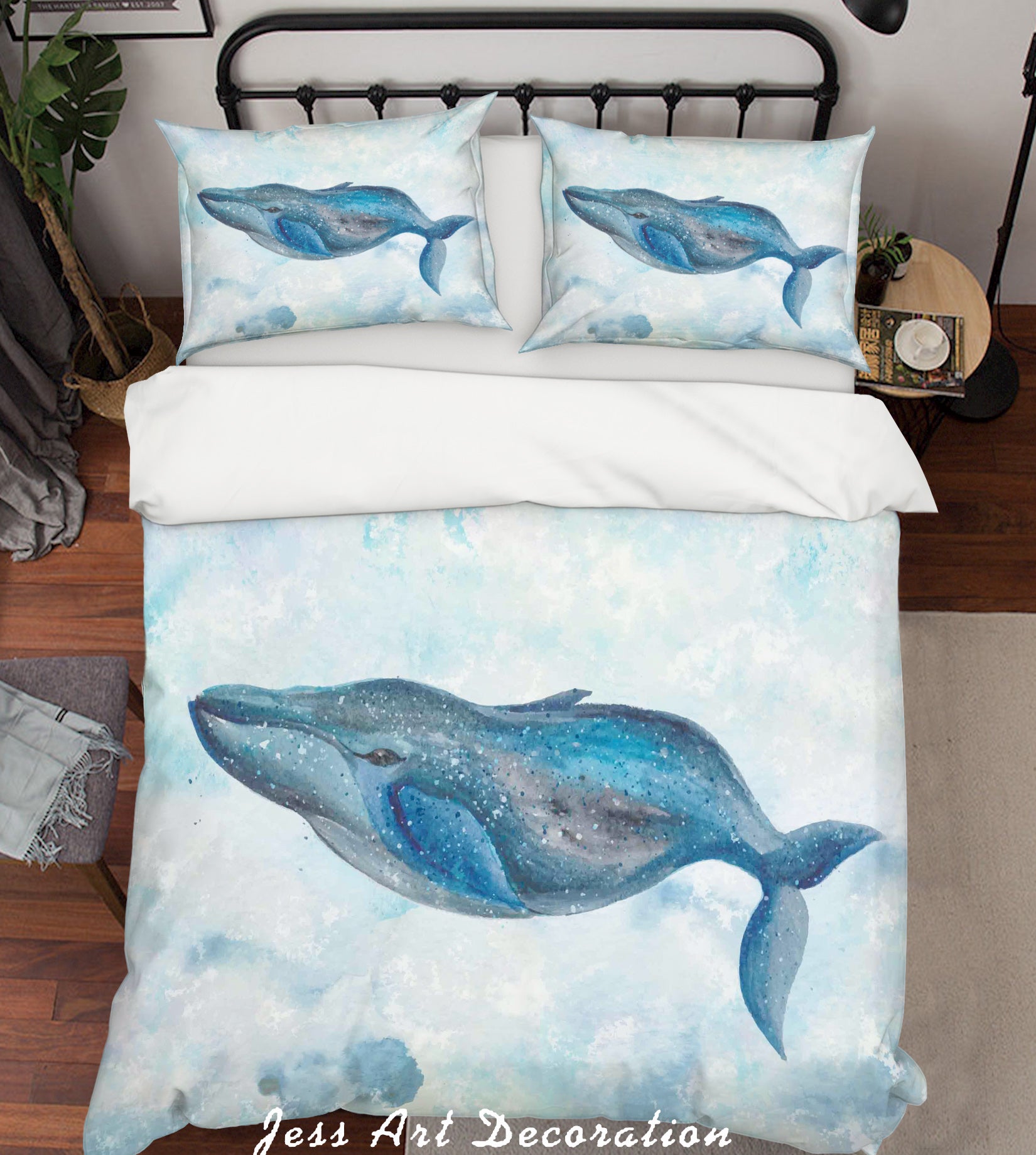 3D Hand Painted Dolphins Quilt Cover Set Bedding Set Pillowcases 150