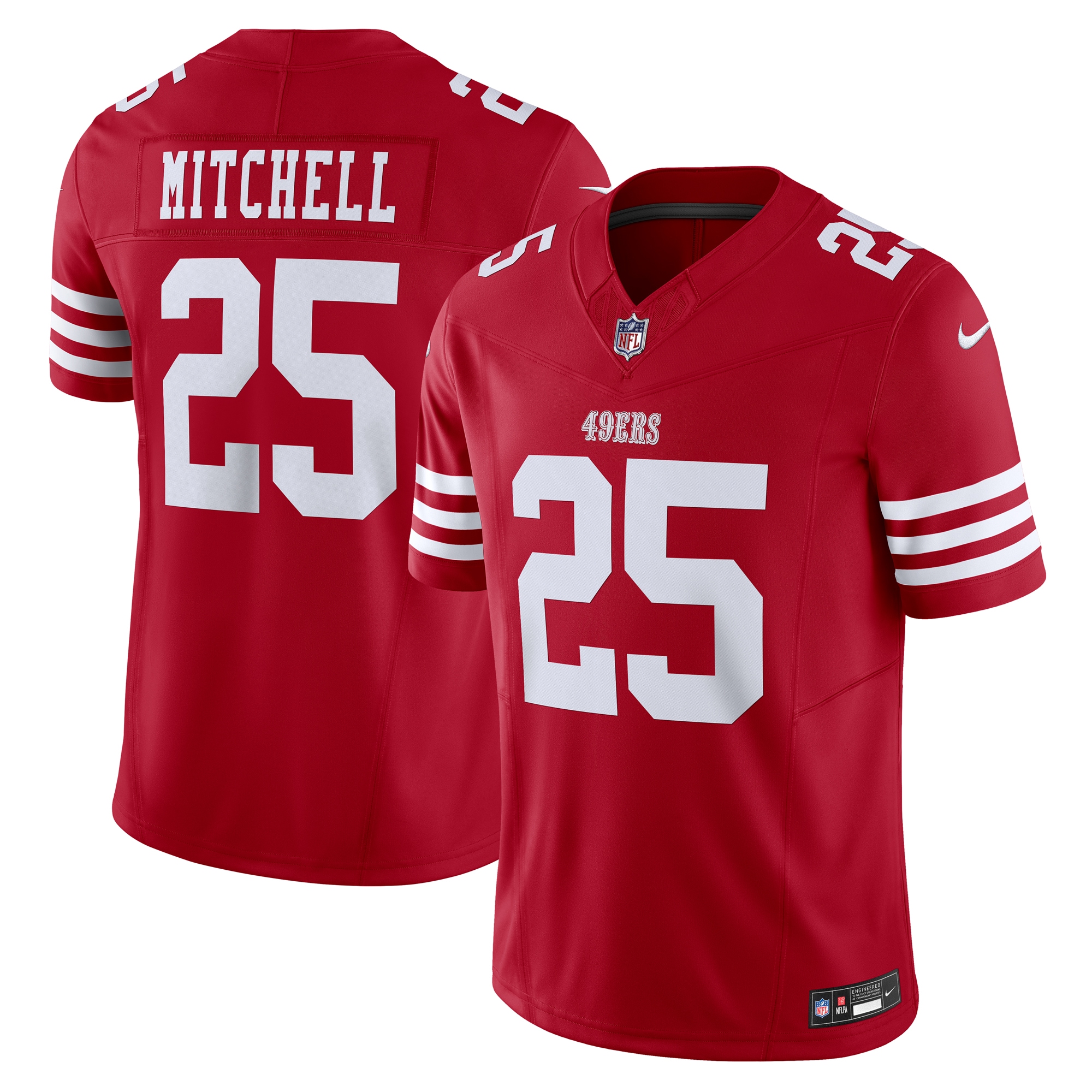 Elijah Mitchell San Francisco 49ers Vapor F.U.S.E. Limited Jersey – Scarlet