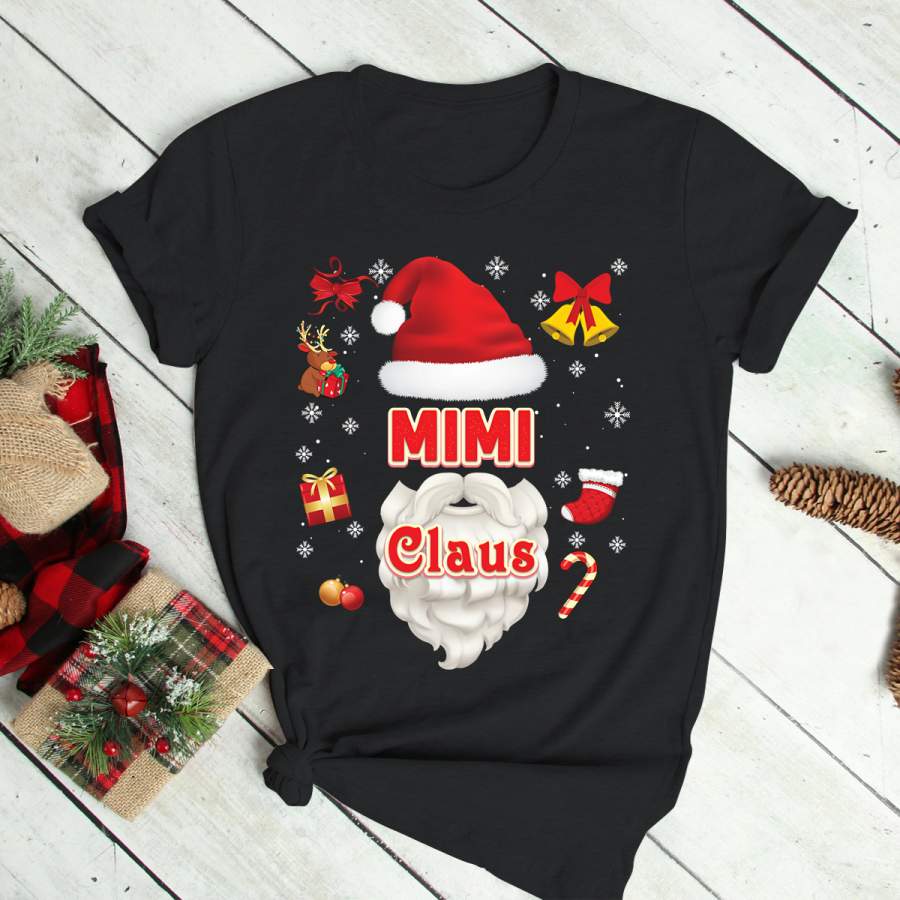 Mimi Claus Christmas Santa Merry Xmas Ugly Sweater Family T-Shirt