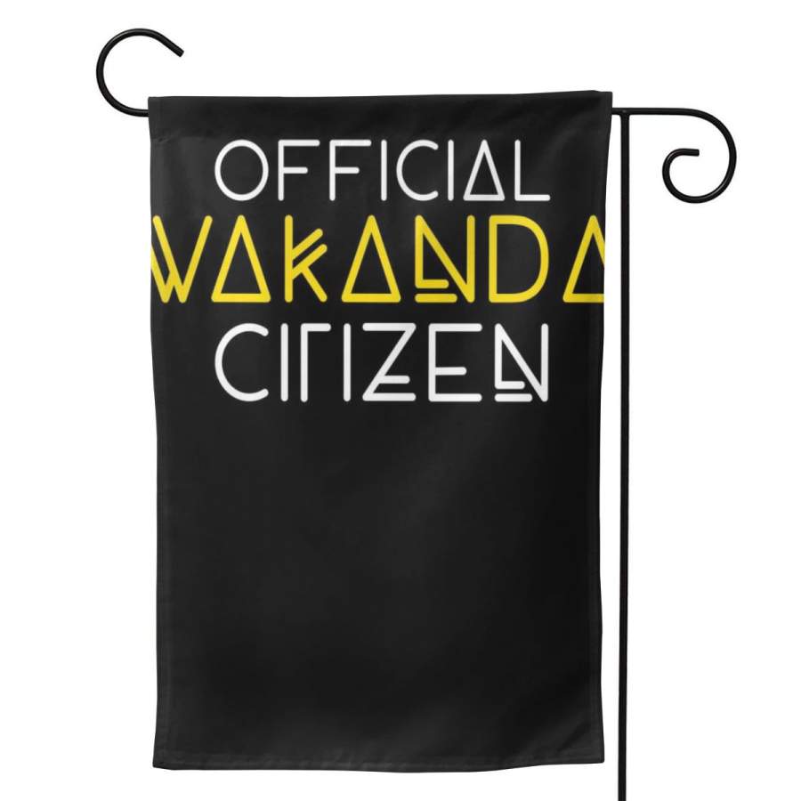 2 Pcs Garden Flag Official Wakanda Citizen Horizontal Poster 12.5″x18″ -Mothers Day, Birthday Gifts for Mom, Dad, Wife, Husband, Daughters, Grandma, Friends