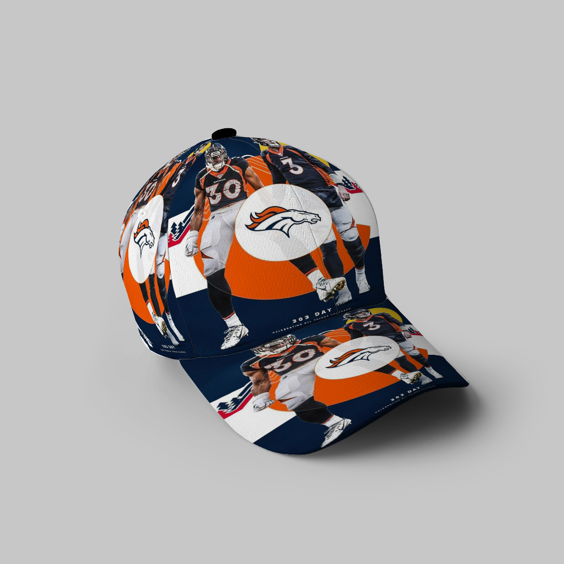 Denver Broncos All Players8 3D Printing Baseball Cap Classic Hat