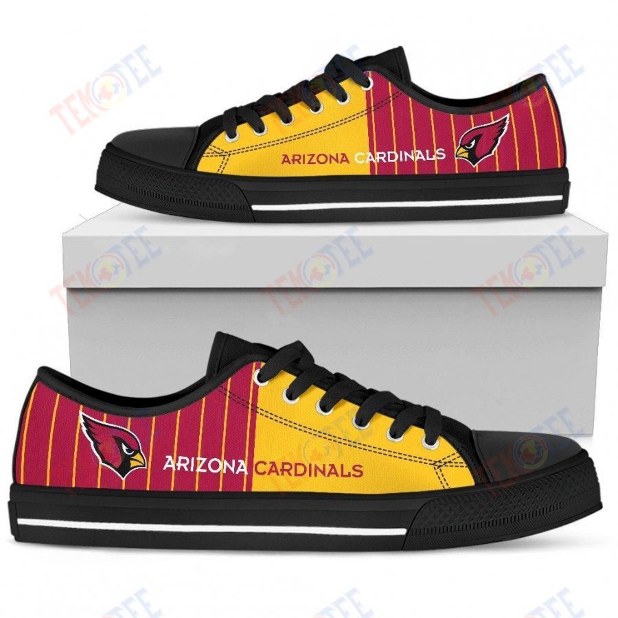 Mens Womens Arizona Cardinals Simple Design Vertical Stripes Low Top Shoes Custom Print Footwear Convers Sneakers TMT441