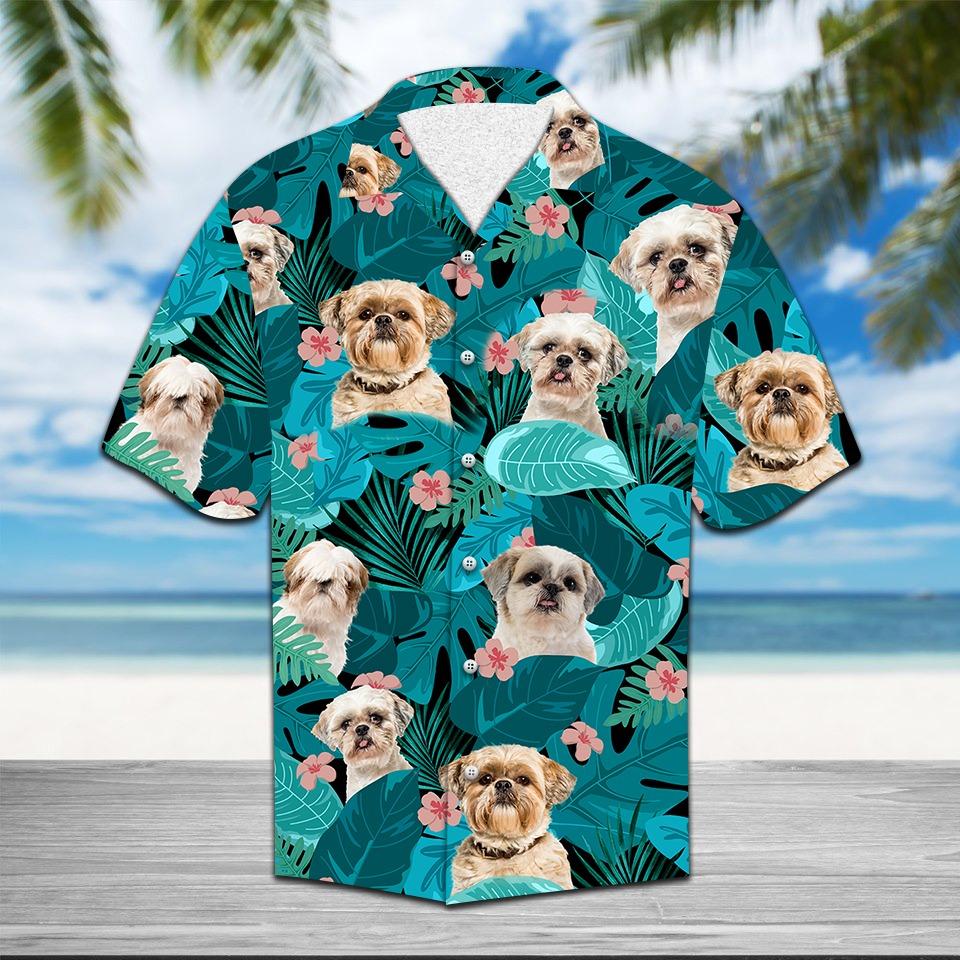 Tropical Shih Tzu Hawaiian Shirt Ha29911