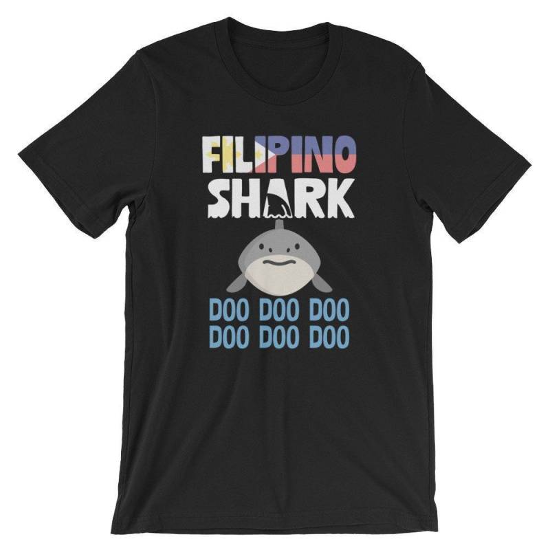 Crushtee Filipino Shark Doo Doo T Shirt | Funny Shark Pride Shirt | Matching Family Gift Tee Shirt | Filipino Unisex TShirt | Fun Shark Party Humor | Long Sleeve Hoodie