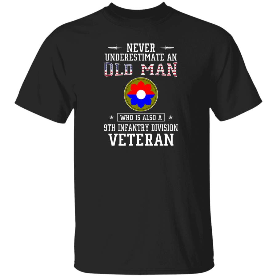 Never Underestimate a 9th Infantry Division Veteran T-Shirt Veterans Day Christmas Gift Mug