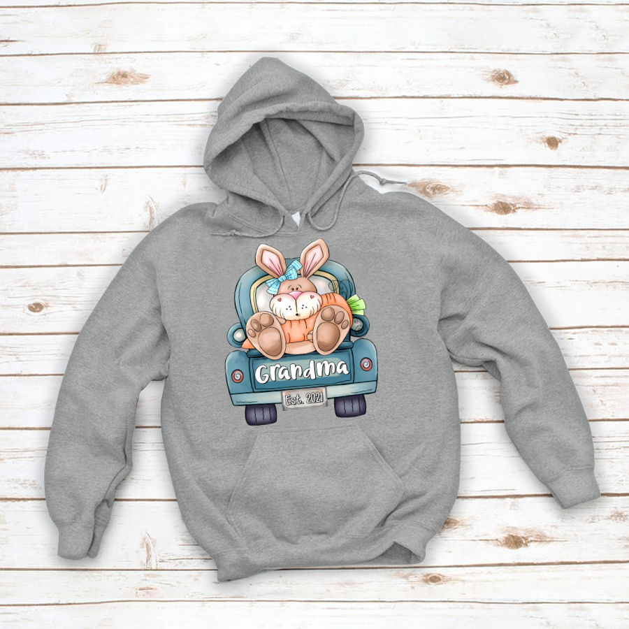 Grandma Est Bunny Cute Easter Hoodie