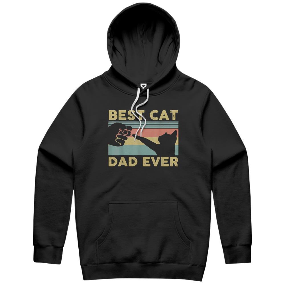 Best Cat Dad Ever Tee Funny Cat Daddy Father Vintage Hoodie