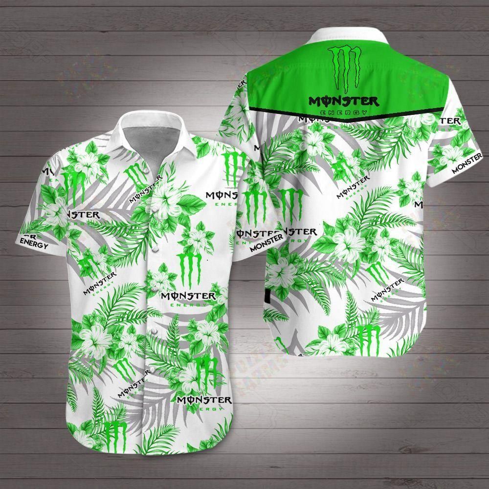 Monster Hawaiian Shirt Summer Button Up For Men Beach Wear Short Sleeve Hawaiian Ha58515