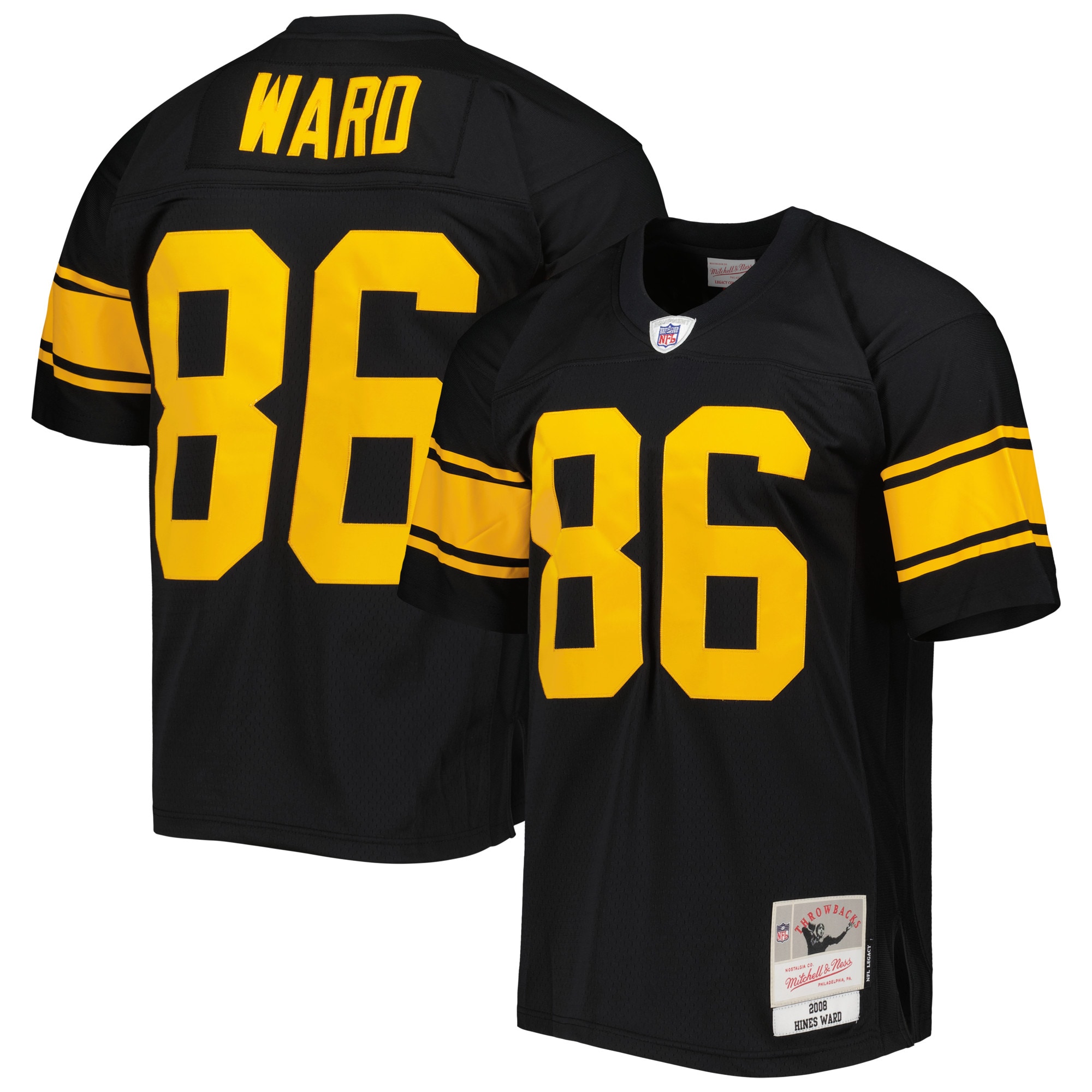 Hines Ward Pittsburgh Steelers Mitchell & Ness Legacy Replica Jersey – Black