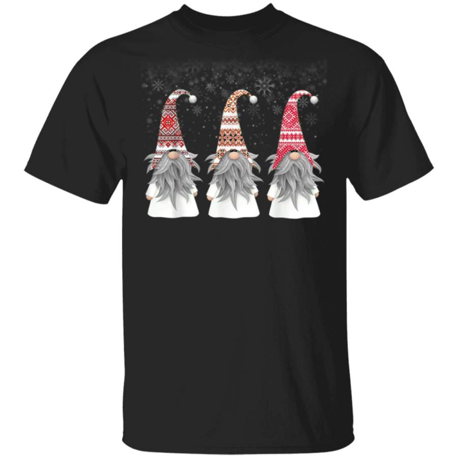 Three Nordic Gnomes Winter Christmas Swedish Tomte Elves T-Shirt