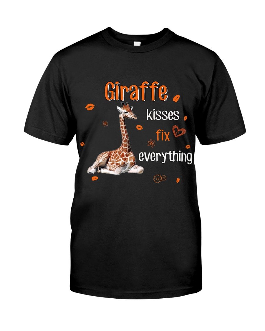 Giraffe Kisses Fix Everything Classic T-Shirt