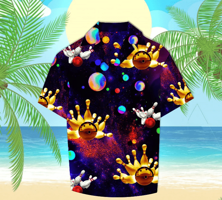 Galaxy Bowling Space Aloha Hawaii Shirts Dh Ha34961