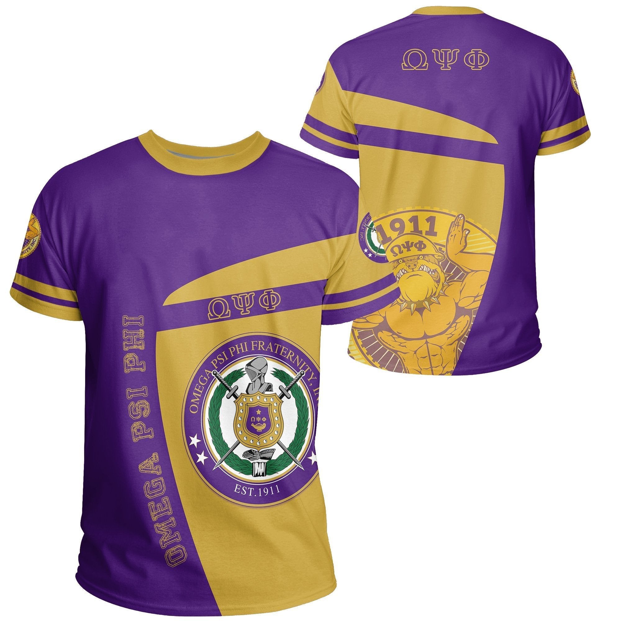 Fraternity Tshirt – Omega Psi Phi Big Logo Tee Iconic Style