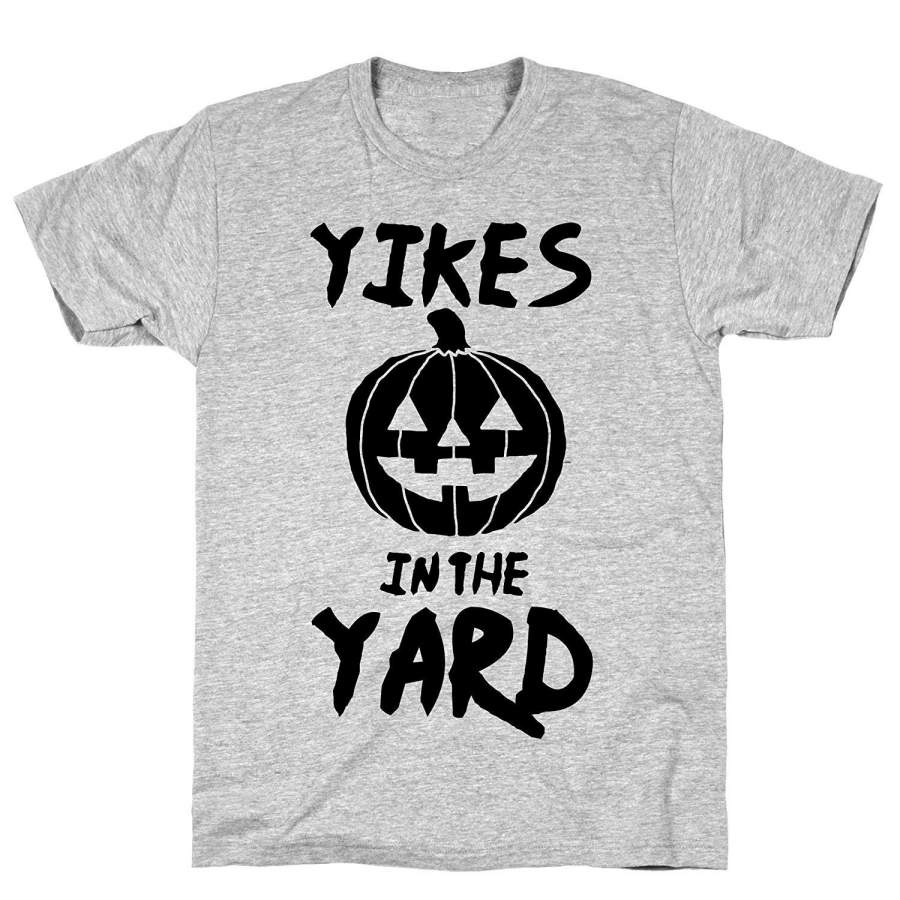 Yikes In The Yard Athletic Gray Men Summer T-Shirt