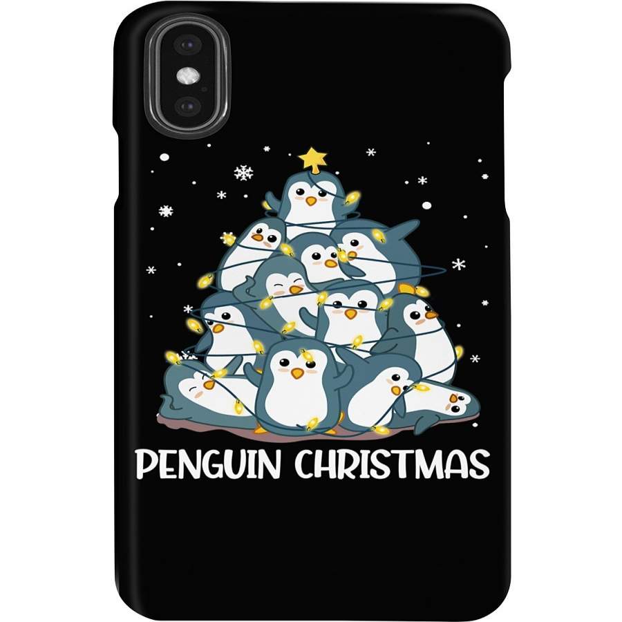 Penguine Christmas Tree Great Gift Phone case