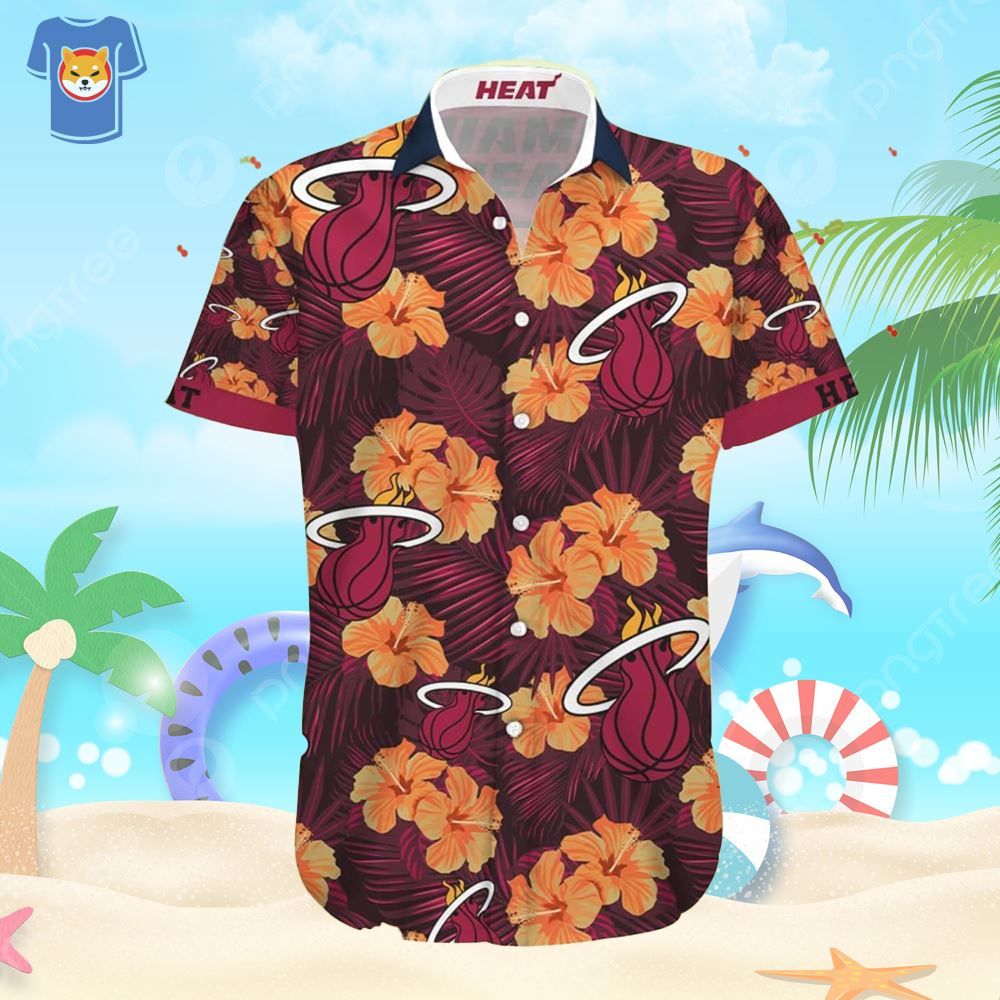 Miami Heat Beach Shirt Men And Women Gift Hawaiian Shirt