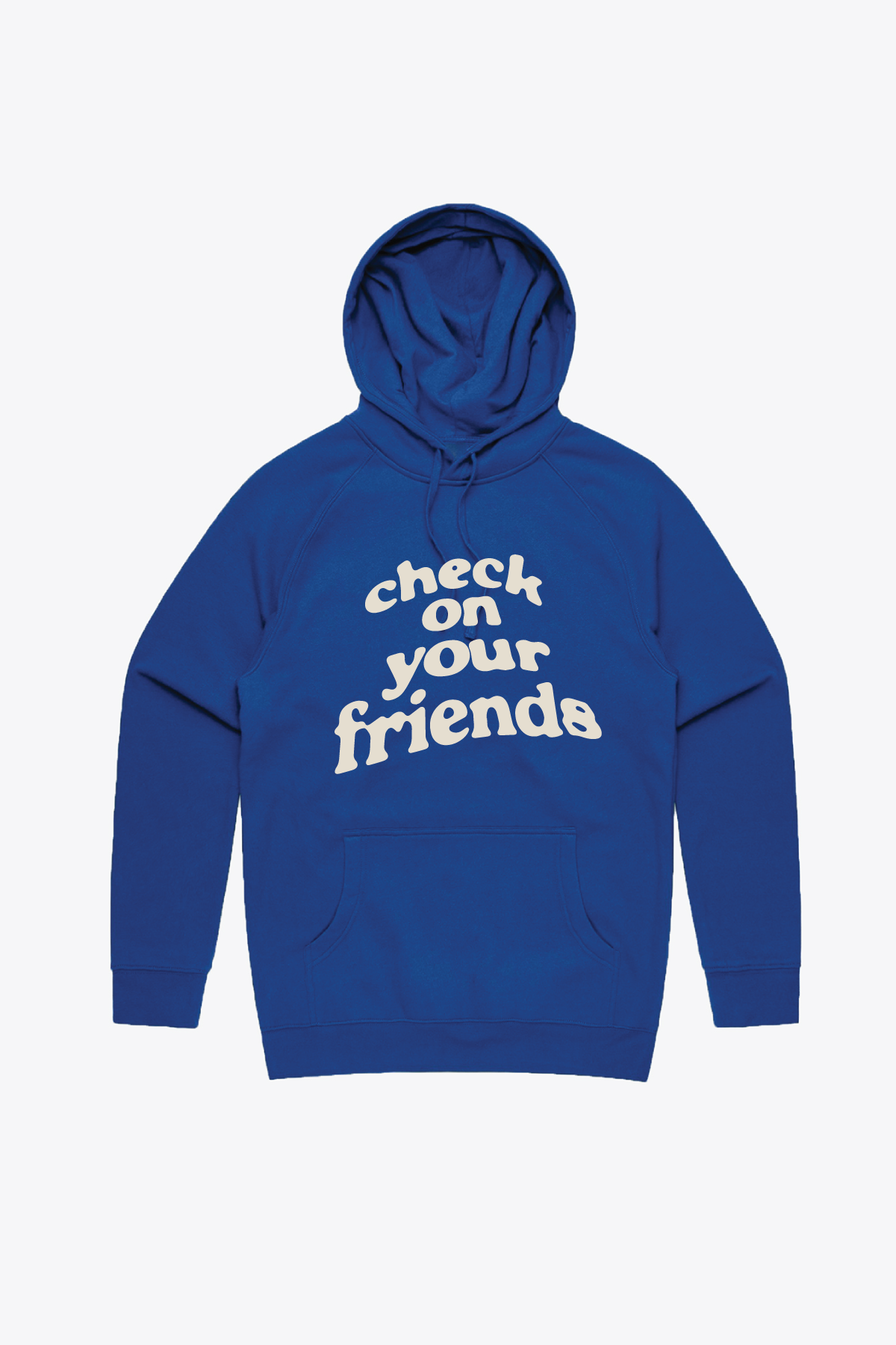 Check On Your Friends Hoodie – Royal