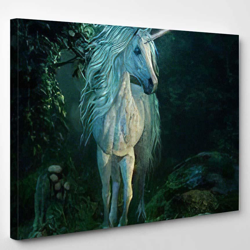 3D Computer Graphics Mythical Unicorn On – Fantasy Canvas Print