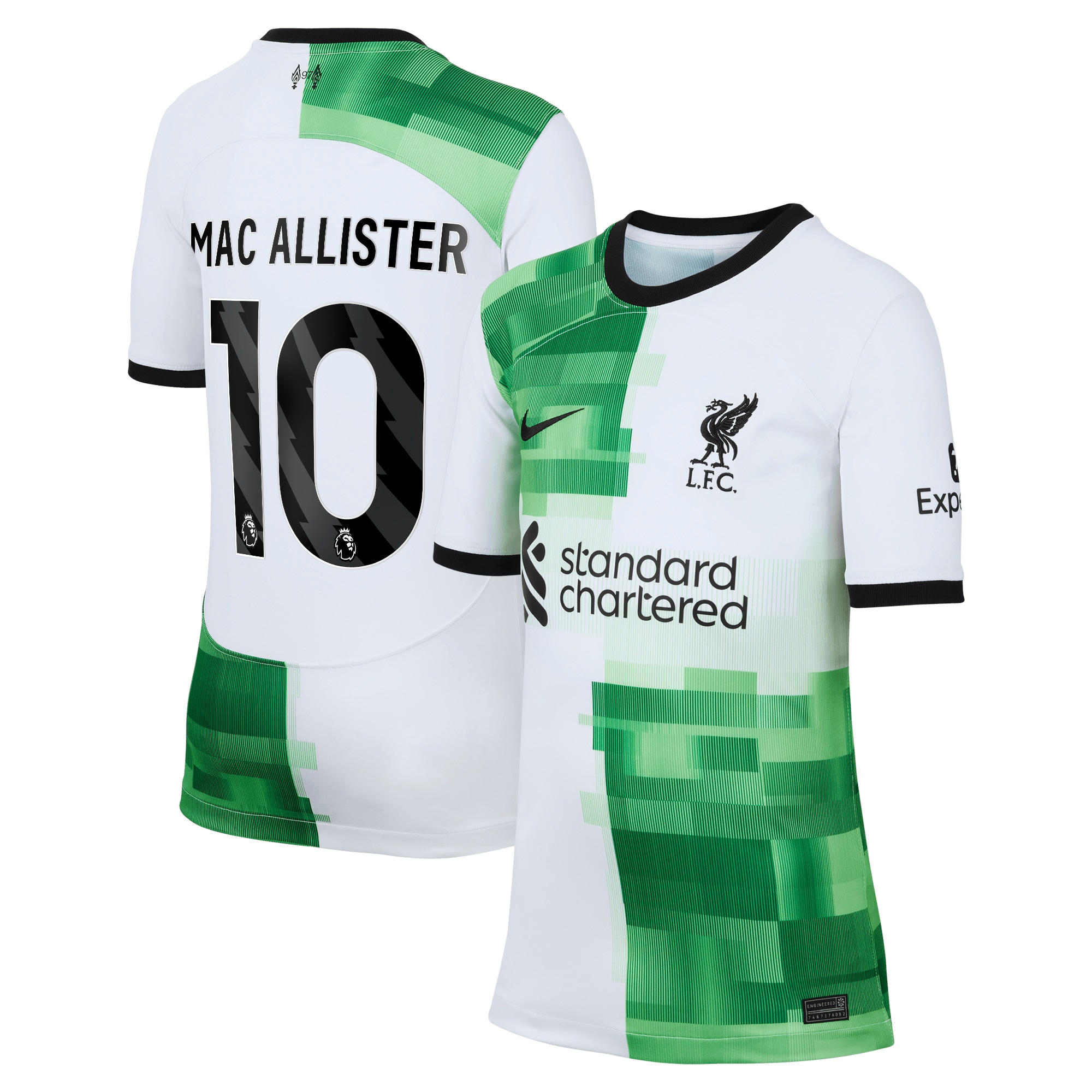 Alexis Mac Allister Liverpool Youth 2023/24 Away Replica Player Jersey – White