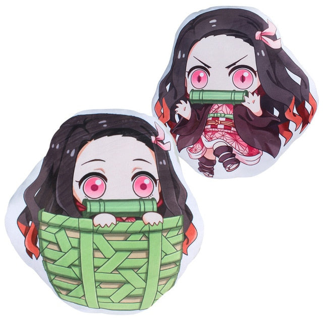 Demon Slayer Kimetsu No Yaiba Kamado Nezuko Cosplay Doll Plush Stuffed Throw Pillow