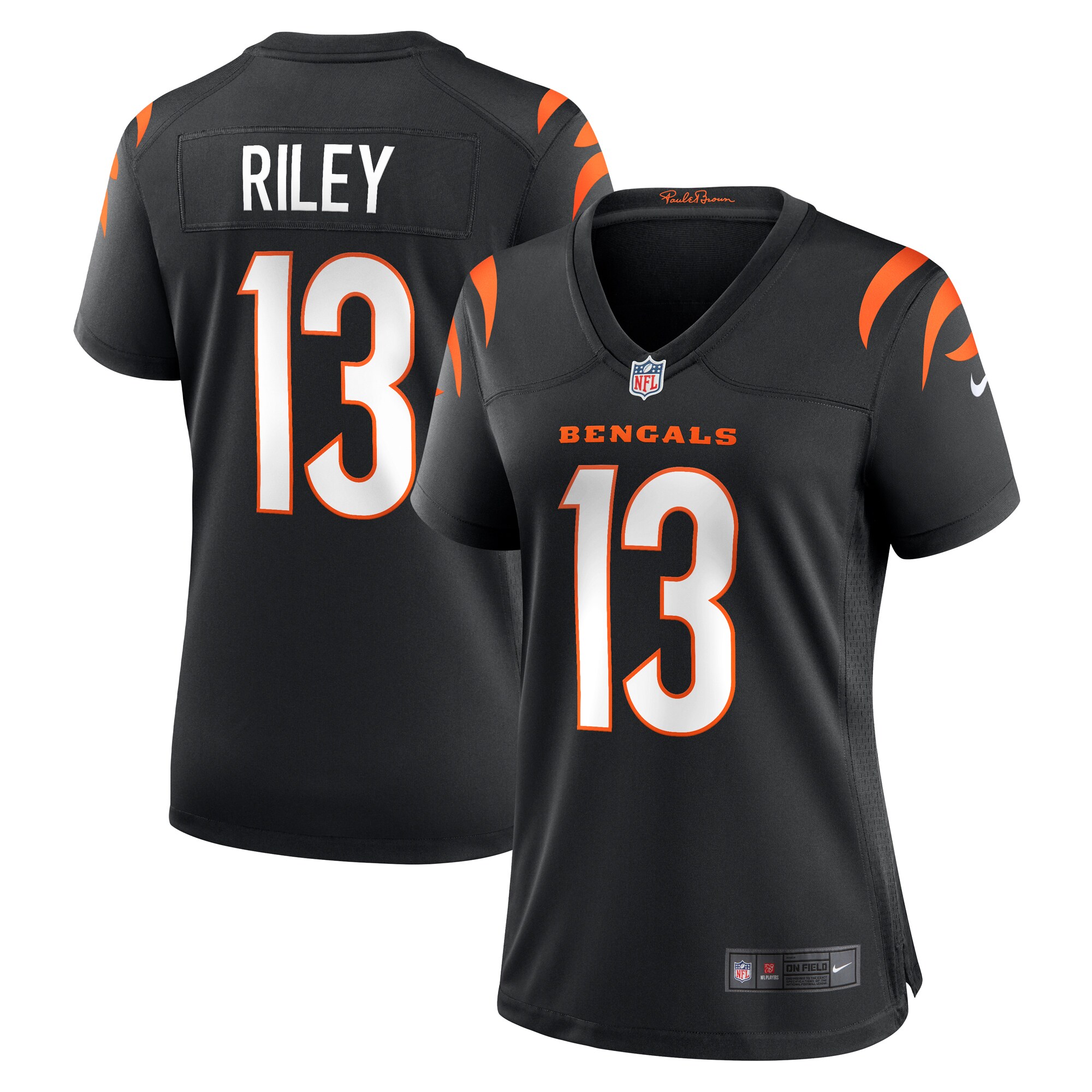 Ken Riley Cincinnati Bengals Women's Retired Player Game Jersey – Black