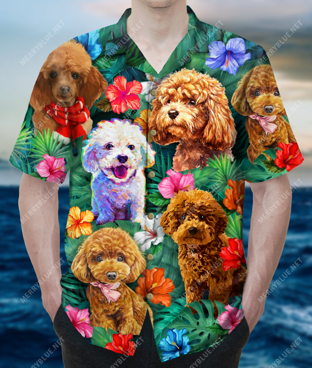 When All Else Fails Hug A Poodle Unisex Hawaiian Shirt