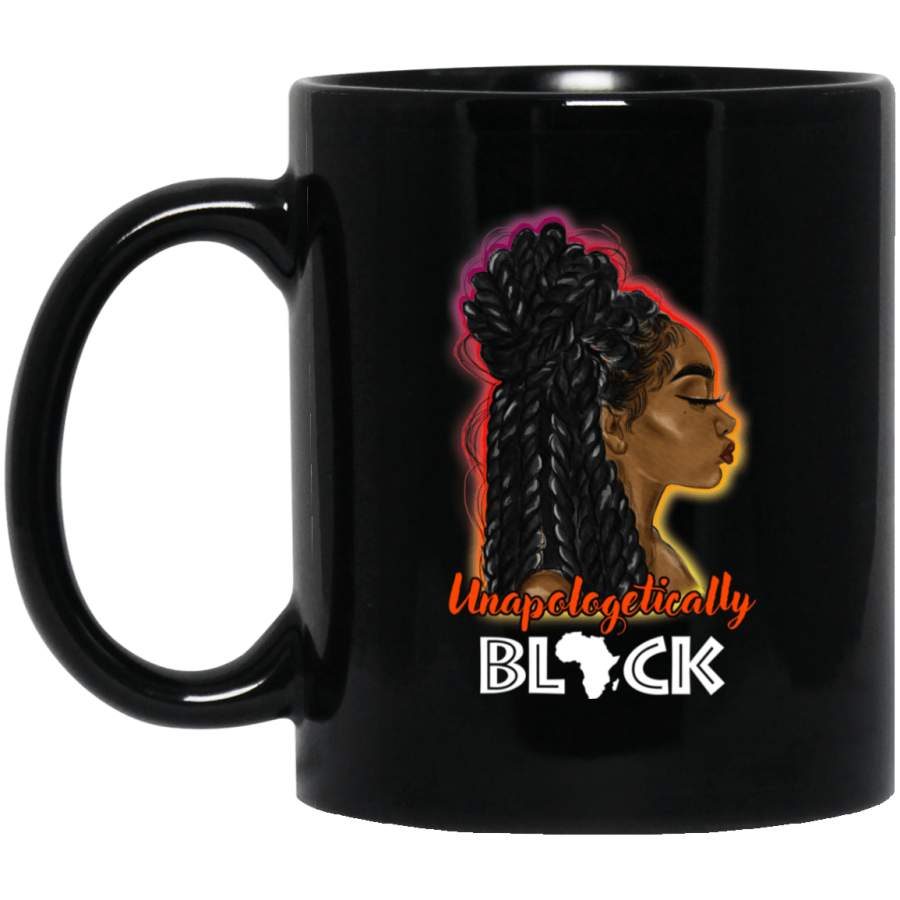 Unapologitically Black Mug Afro Coffee Cup Pro Black African Pride Gift