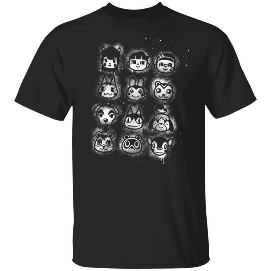 Animal Crossing Spray Painted Group Shot T-Shirt