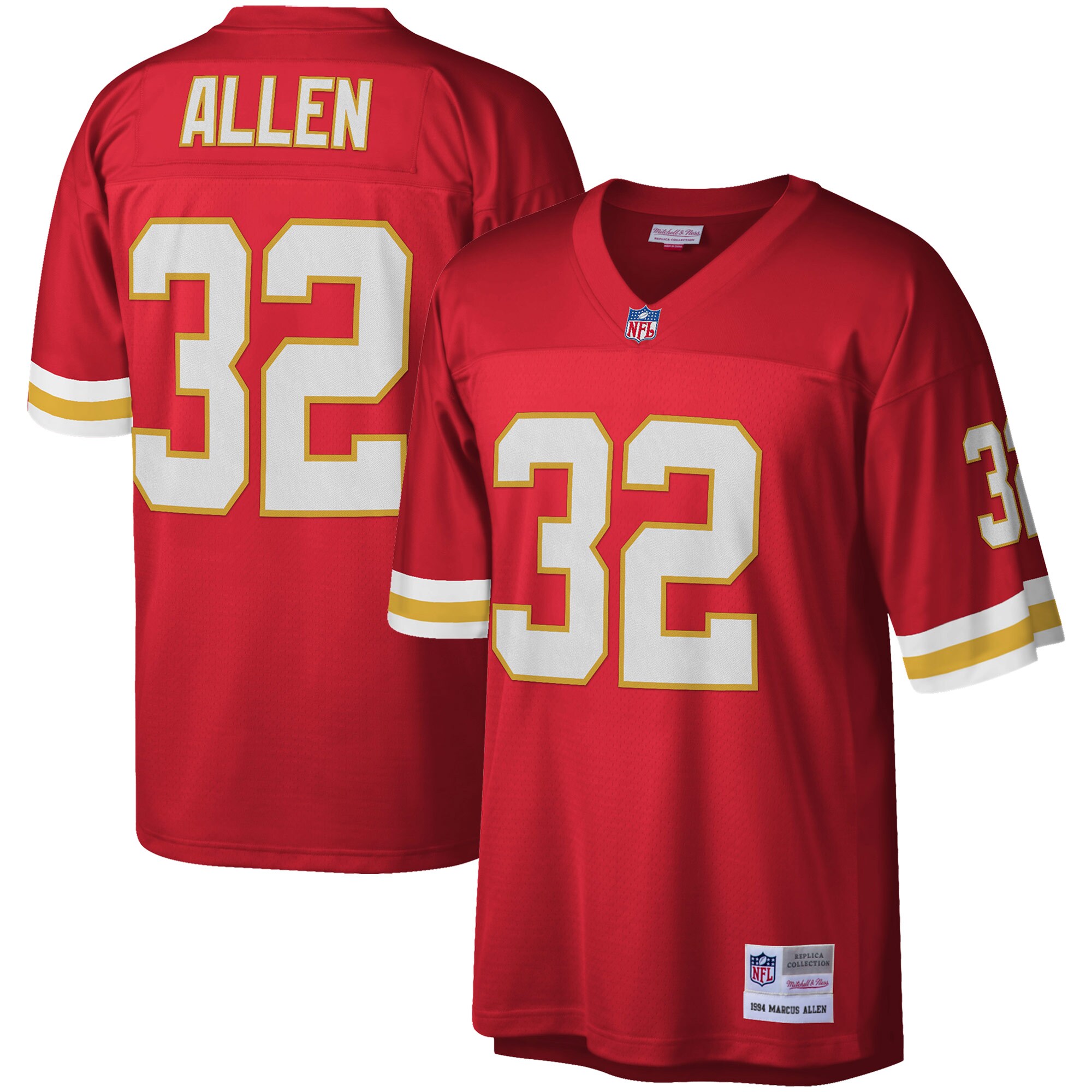 Men’s Kansas City Chiefs Marcus Allen Mitchell & Ness Red Legacy Jersey