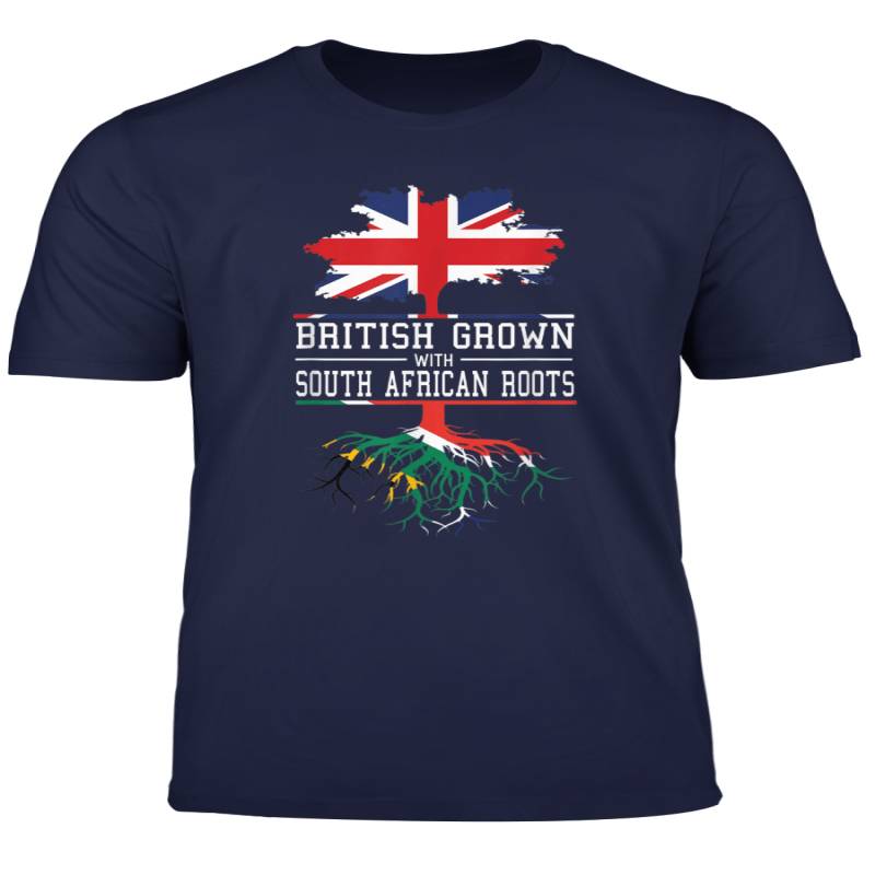 Uk Inspired British Grown With South African Roots T Shirt