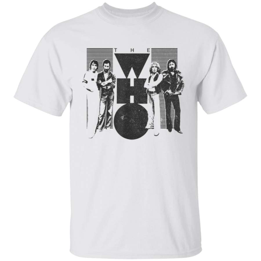 The Who Official Vintage 70s Black  White TShirt